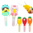 Hand-pressed bubble fan