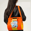 Cylindrical hand-held felt bag