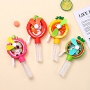 Hand-pressed bubble fan