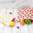 Beeswax food wrap with zipper