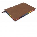 彩虹邊皮製筆記簿