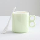 数字手柄陶瓷杯