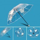 三摺透明手動傘