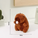 Capybara plush doll keychain