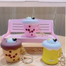 Milk tea squeeze decompression toy keychain