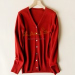 Sweater Knitted V-Neck Jacket (Team Wear)