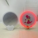 Luminous foldable advertising fan