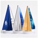 Creative Sailboat Crystal Trophy Creative Sailboat Crystal Trophy