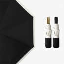 三摺黑膠雙色拼接手動雨傘