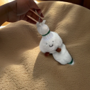 Badminton plush doll keychain