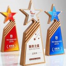 Solid Wood Crystal Award