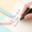 Contrast color chubby push-type gel pen