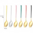 2-In-1 Spoon, Fork And Chopsticks Tableware