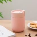 旅行矽膠帶蓋陶瓷杯