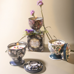 高腳杯乾花香薰蠟燭（可做禮盒）