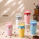 Portable Travel Coffee Mug, Stainless‑Steel Insulated Cup