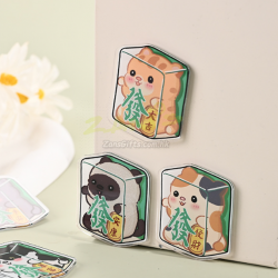 發財麻將壓克力冰箱貼