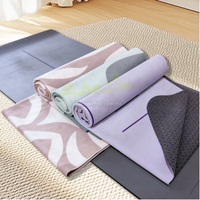 雙層防滑矽膠底瑜伽毯鋪巾