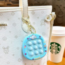 Decompression bubble fidget keychain
