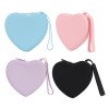 Heart-Shaped Portable Waterproof Silicone Cosmetic Bag