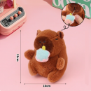 Capybara plush doll keychain