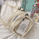 Transparent crossbody badge pain bag storage bag