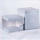 Fully transparent cake packaging box