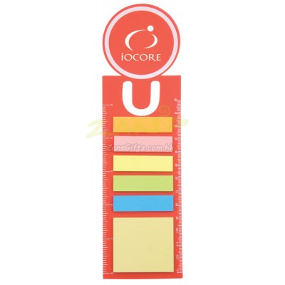Bookmark Ruler with Sticky Notes