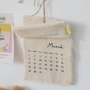 Tear-off canvas calendar