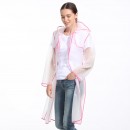 Transparent Raincoat with Colorful Straps