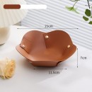 花朵形状PU皮革折叠收纳盘