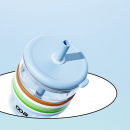 Milk Tea Cup With Straw