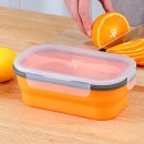 Environmentally Friendly Silicone Folding Lunch Box(With Tableware)