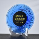 琥珀色琉璃銀碟