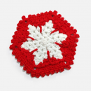 聖誕棉繩編織隔熱墊 聖誕棉繩編織隔熱墊