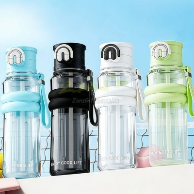 雙飲吸管運動水樽