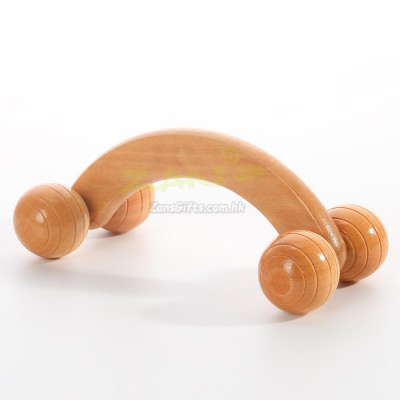 Wooden roller massager