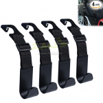 Car seat headrest webbing hanging hook