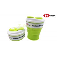 折疊矽膠咖啡杯-匯豐銀行