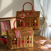 Rattan - woven storage basket gift box