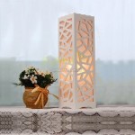 Moire Carved Column Lamp