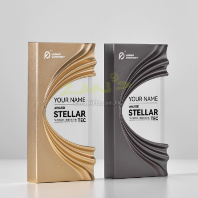 高檔金屬水晶獎座