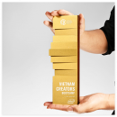 步步高升梯形金屬獎杯