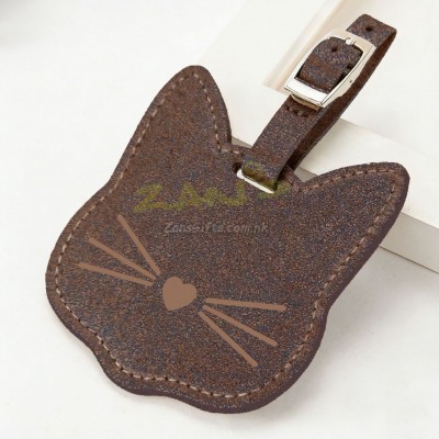 咖啡渣环保猫咪行李牌