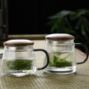 玻璃茶水分離泡茶杯 玻璃茶水分離泡茶杯