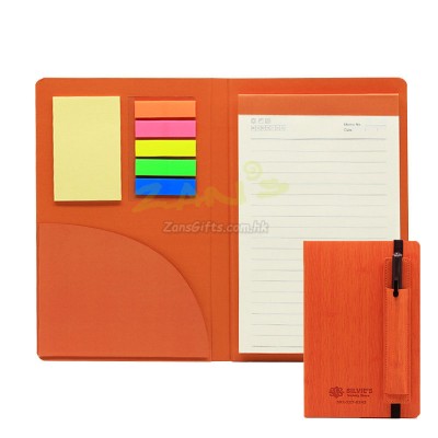 PU Notebook with Sticky