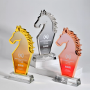 马年金属水晶奖杯