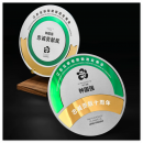 金屬圓形鏤空鏡面紀念盤