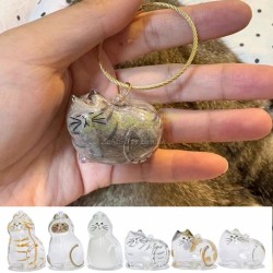 可愛小貓透明毛髮收納盒