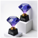鑽石水晶金屬獎座